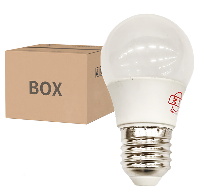 旭光 全電壓LED球泡燈 5W 直徑 5 x 8.9cm, 20個, 黃光(3000K)