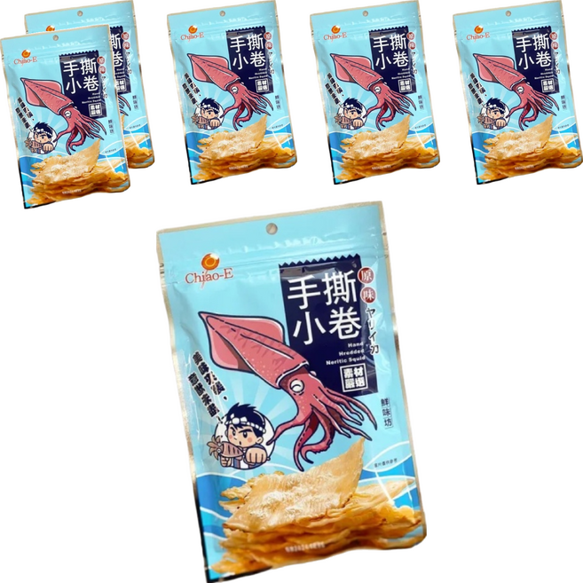 Chiao-E 巧益 手撕小卷片, 45g, 6包