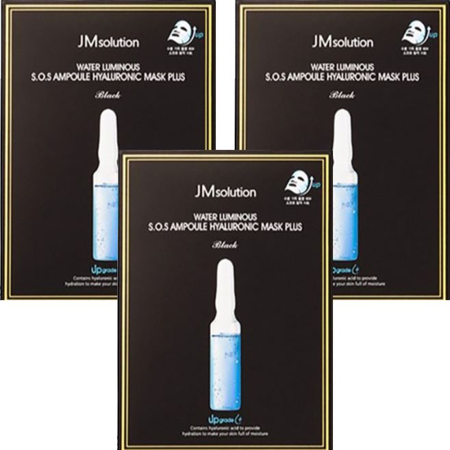 JMsolution 肌司研 玻尿酸安瓶急救面膜 深層保濕, 10片, 3盒