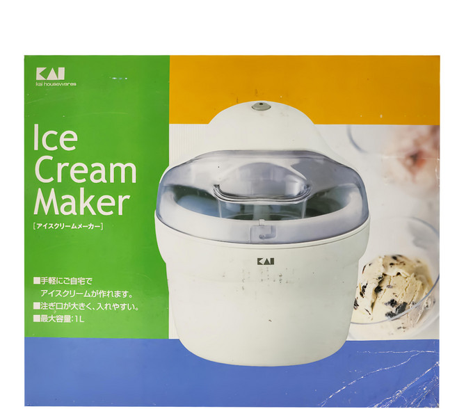 KAI 貝印 冰淇淋製造機 1L, 白色, 1個