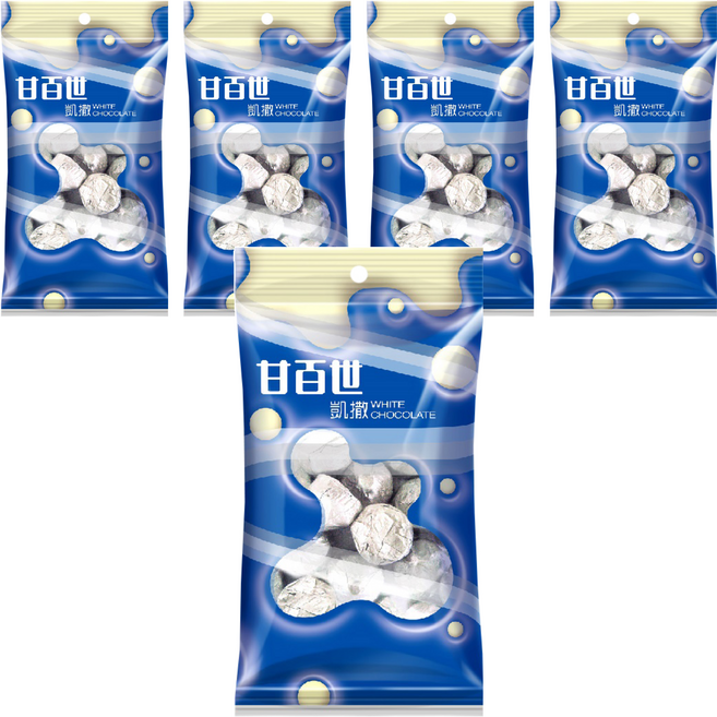 KAISER 甘百世 凱撒白巧克力糖, 150g, 5袋