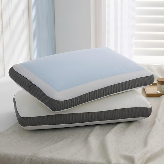 Ishur 伊舒爾 冰晶涼感記憶枕 2個, 藍色 + 白色 + 灰色