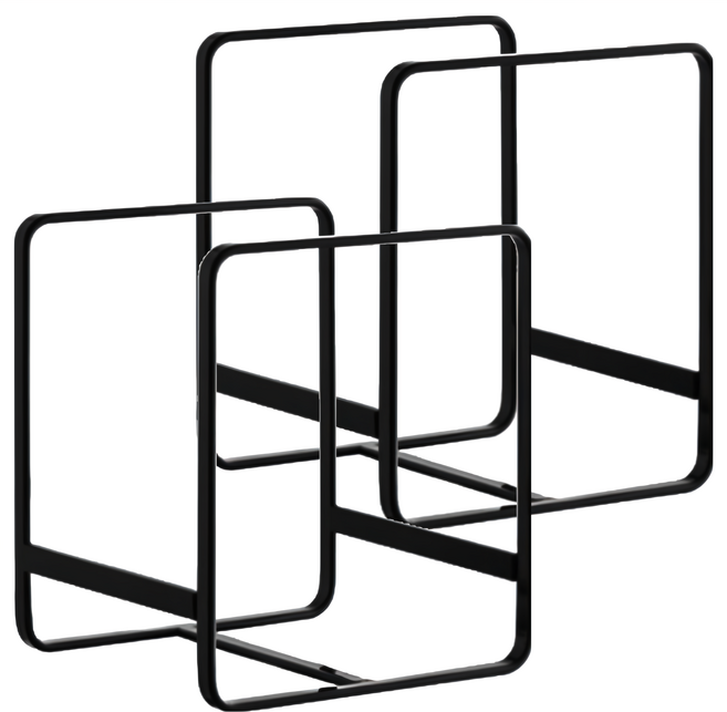 小麥購物 日式廚房碗盤架 大號餐盤架 C005 219g, 黑色, 2個