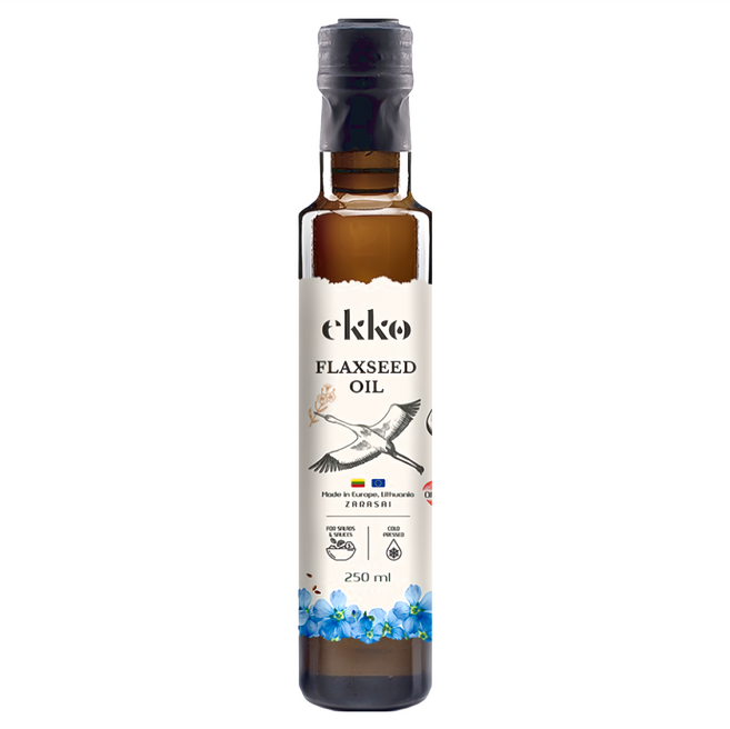 ekko 冷壓初榨亞麻籽油, 250ml, 1瓶