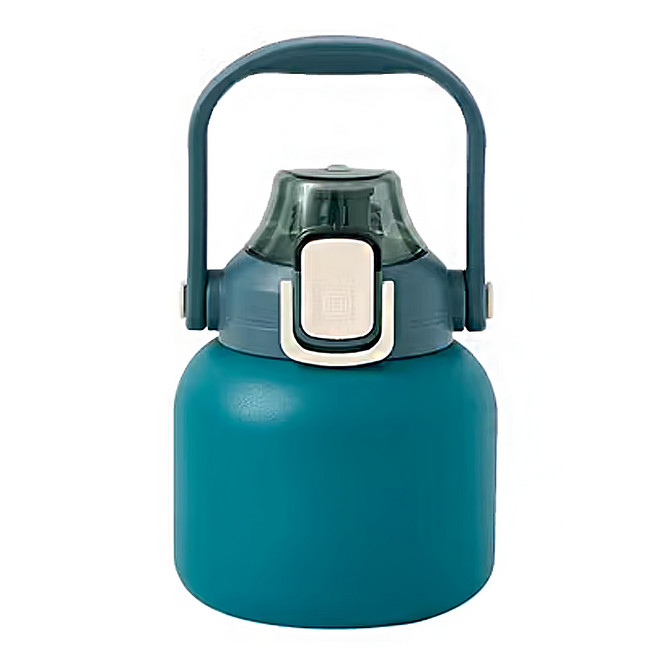 HIKARI 日光生活 手提彈蓋胖胖水壺, 藍湛湛, 800ml, 1個