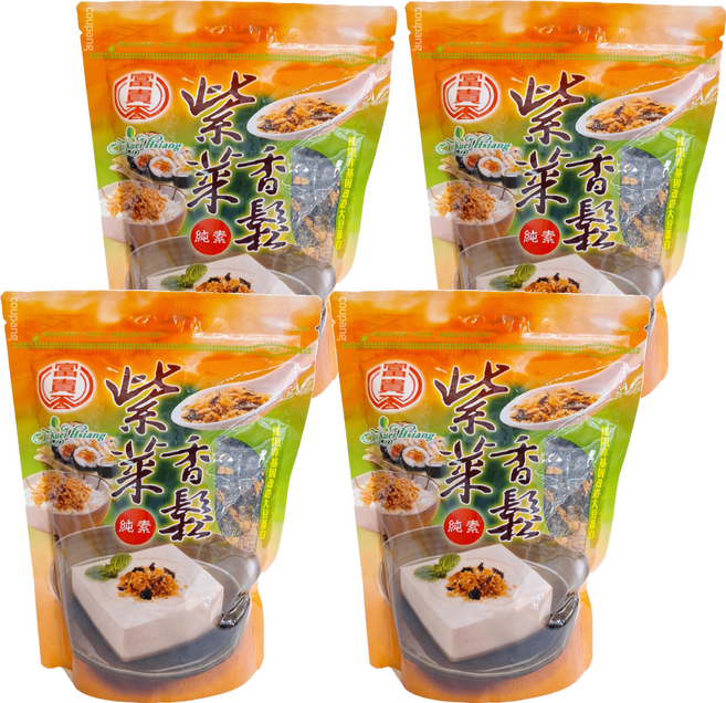 富貴香 紫菜香鬆 純素, 300g, 4包
