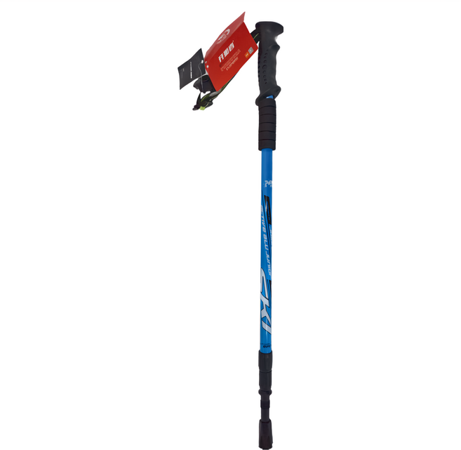Pioneer 開拓者 狼牙1系三節內鎖登山杖 6061鋁合金 135cm, 藍色, 1個