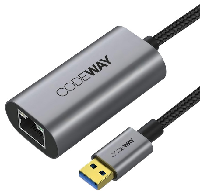 CODEWAY USB 3.0 TO LAN 網路轉接頭, 1個, 單一商品