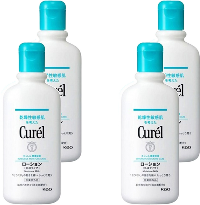 Curel 珂潤 潤浸保濕身體乳液, 220ml, 4瓶