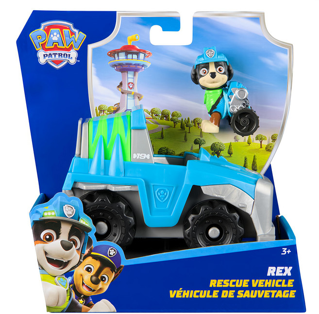 PAW PATROL 汪汪隊立大功 救援車基本車輛組系列, 越野車 + 樂樂 多色, 1組