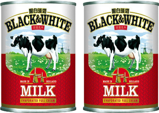 BLACK&WHITE 黑白淡奶, 2罐