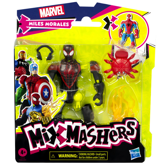 Hasbro 孩之寶 MARVEL 漫威 SPIDER-MAN 蜘蛛人 混搭戰隊基本人物 邁爾斯, 1盒
