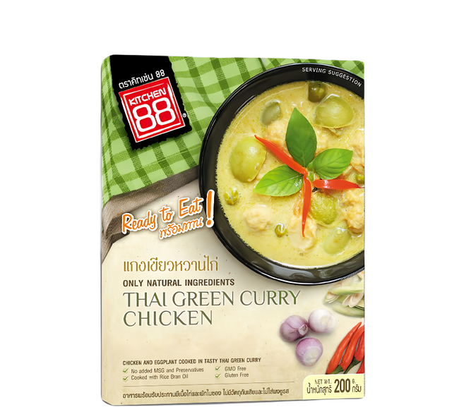 KITCHEN 88 泰式綠咖哩雞即食調理包, 200g, 1盒