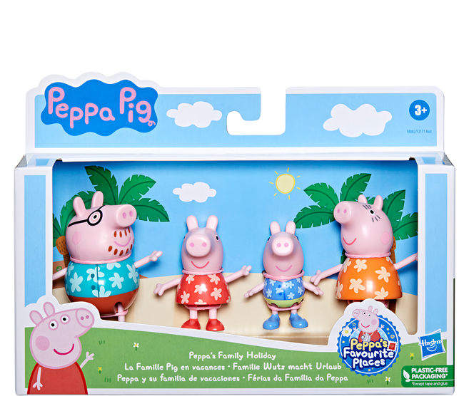 Hasbro 孩之寶 Peppa Pig 粉紅豬小妹 佩佩豬一家去度假, 1盒