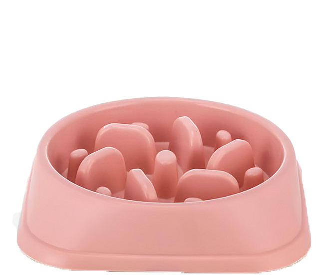 bebehome 寵物慢食碗, 粉色, 1個