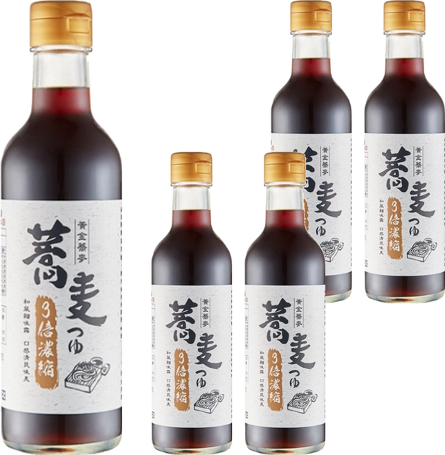 玉民 黃金蕎麥麵味露, 300ml, 5瓶