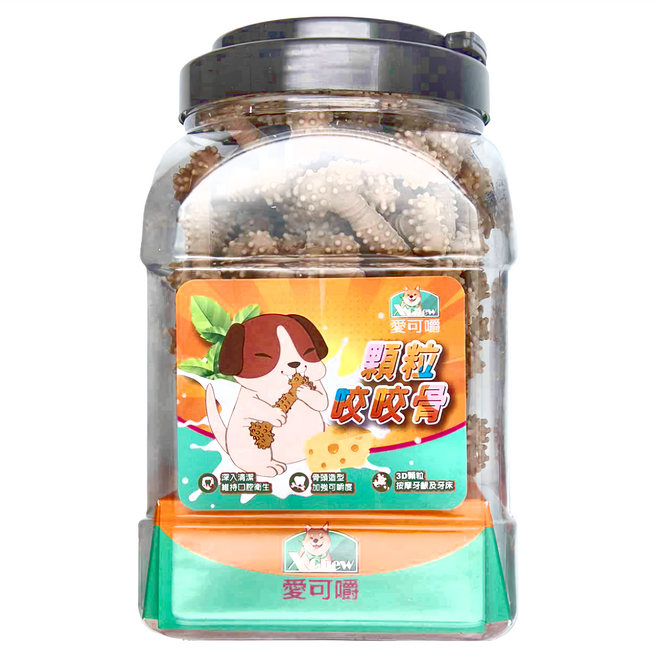 X Chew 愛可嚼 牛奶顆粒咬咬骨 18週以上犬用 M, 1罐