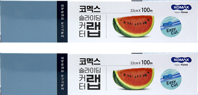 KOMAX 滑刀式保鮮膜, 100m, 2盒