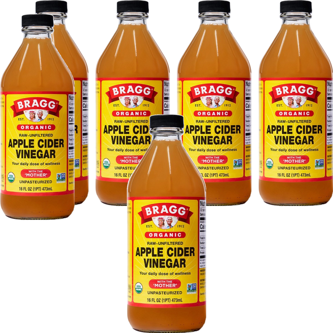 BRAGG 有機蘋果醋, 473ml, 6瓶
