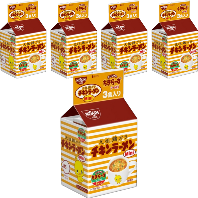 NISSIN 日清 元祖雞汁麵 迷你小雞麵 20g, 15包