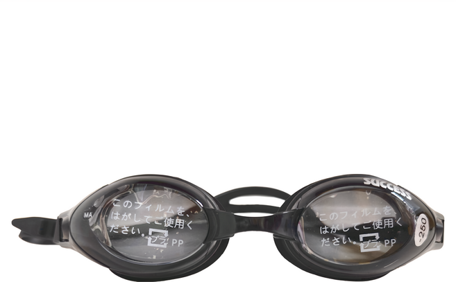 SUCCESS 成功 快調近視泳鏡 250度 S632C, Black, 1個