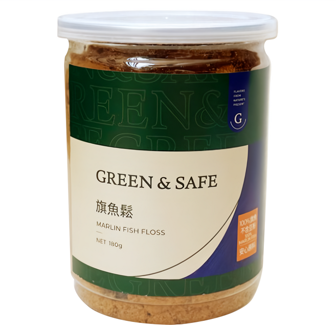 GREEN&SAFE 永豐餘生技 旗魚鬆, 180g, 1罐
