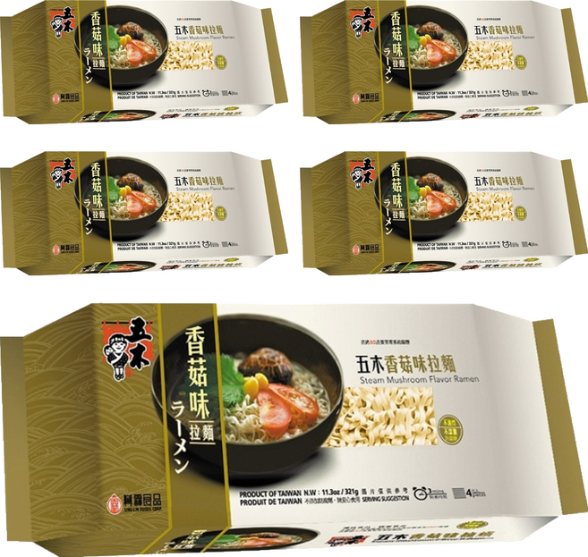 五木 香菇拉麵, 321g, 5包