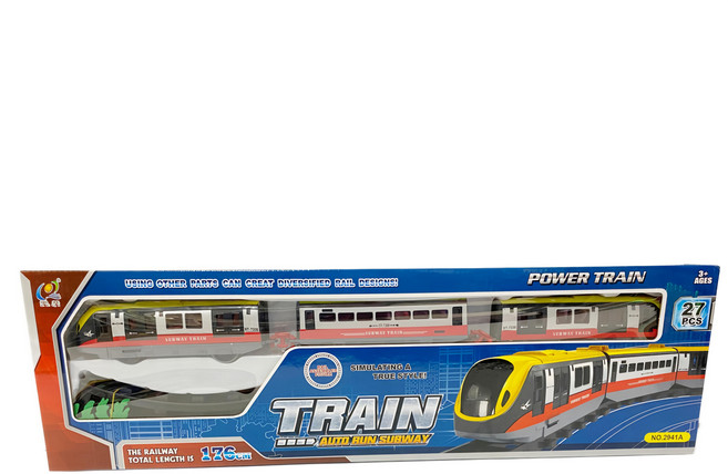 3截式地鐵捷運軌道列車玩具組 軌道全長176cm 2941, 1套, 顏色隨機