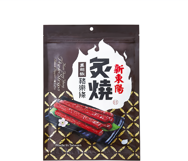 新東陽 黑胡椒炙燒豬樂條, 165g, 1包