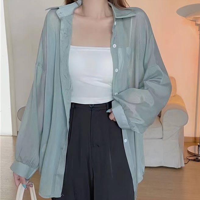 可兒女裝 FT6600 防曬透膚感襯衫