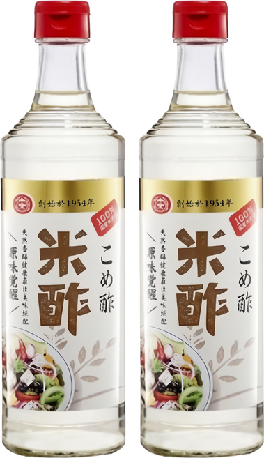 十全 米醋 100%台灣糯米釀製 口感濃郁渾厚, 300ml, 2瓶