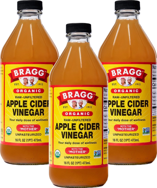 BRAGG 有機蘋果醋, 473ml, 3瓶