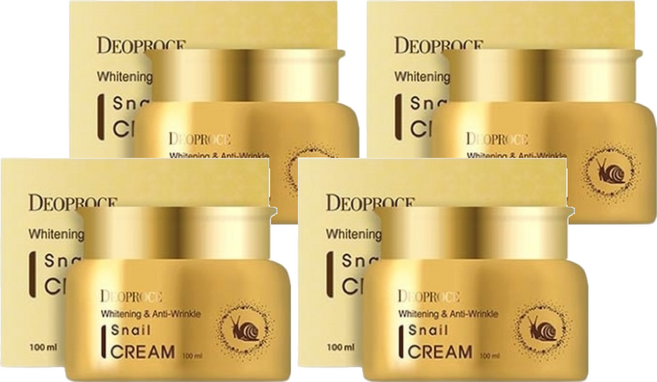 DEOPROCE 迪普詩 蝸牛柔白撫紋精華霜, 100ml, 4件