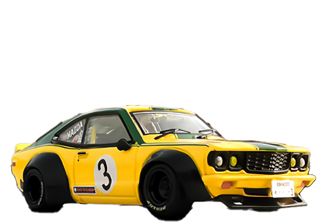 INNO64 1/64 馬自達 LBWK MAZDA RX3 SAVANNA 自由步行, 1個