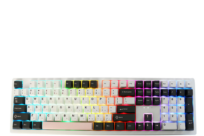 Ducky Zero 6108 珊瑚 三模 RGB 熱插拔 PBT 100%機械式英文鍵盤, DKZE2408ST3-CRUSPDCHPICWW1, 紅軸