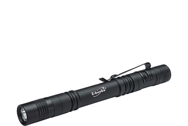 E-books F5 筆型鋁合金LED手電筒 350流明亮度 150M照射距離 IPX4生活防水, 1支