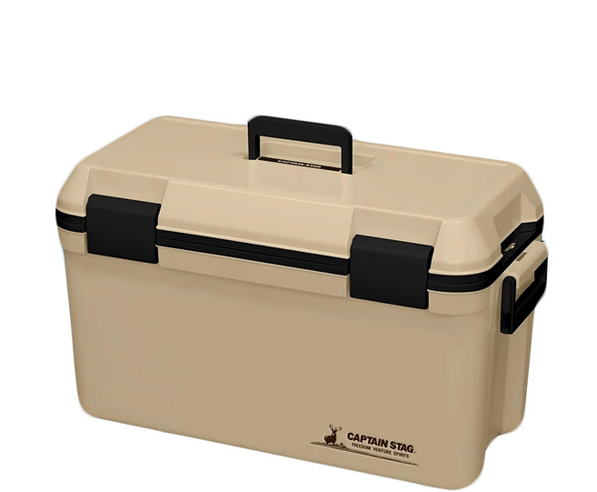 CAPTAIN STAG 鹿牌 戶外露營保冰桶 35L 沙色 日本製造