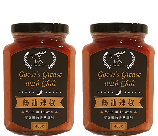 Well Life 悅生活 極鮮 黃金3A頂級混種辣椒款鵝油, 2罐, 400g