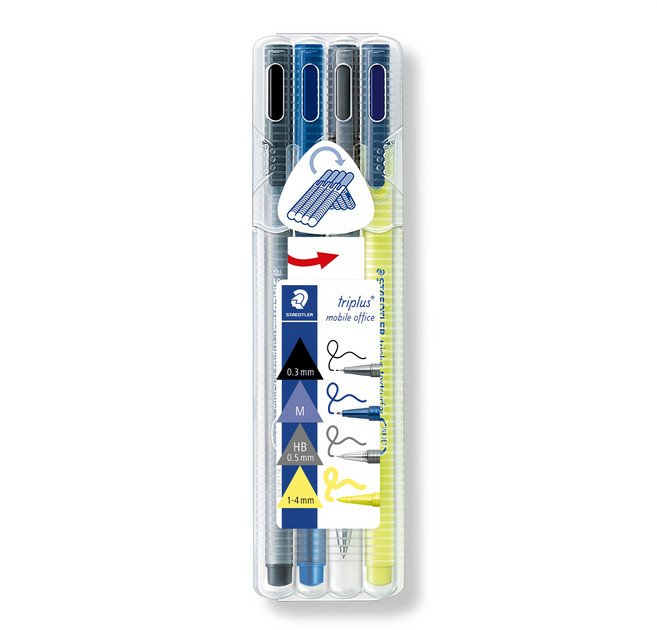 STAEDTLER 施德樓 34SB4 Triplus 多功能文具組, 多色, 1個
