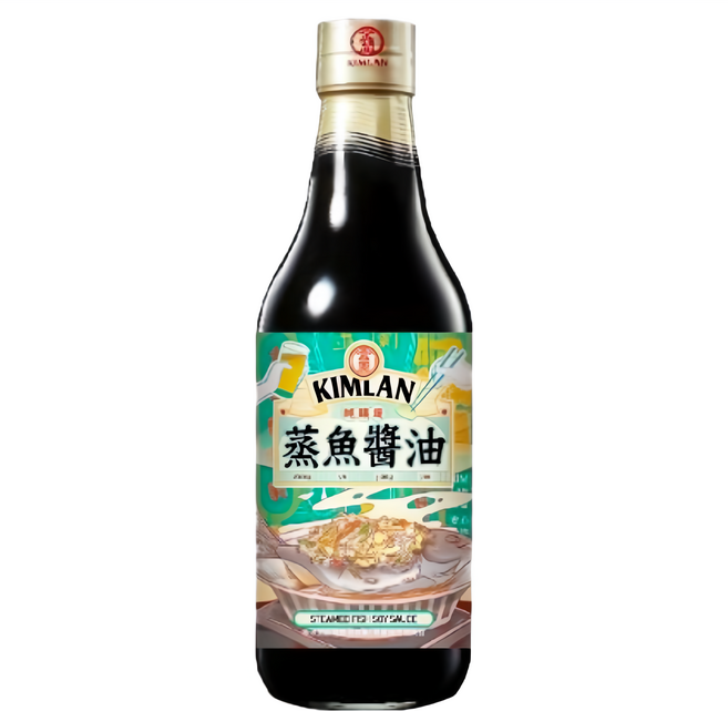 KIMLAN 金蘭 蒸魚醬油, 590ml, 1瓶