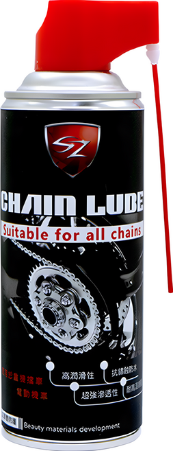SZ 乾式鏈條油 耐高溫耐磨 高潤滑性及防鏽效能, 1瓶, 450ml