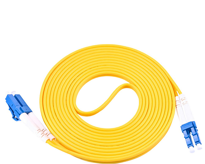 Neon 台灣霓虹 電信級LC-LC單模雙芯全雙工光纖跳線, 3m, 黃色, 1條