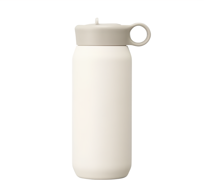 KINTO Play Trumbler 吸管保溫瓶, 米白色, 480ml, 1個
