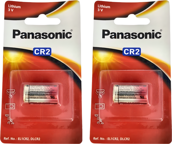 Panasonic 筒型鋰電池 CR2/1B, 1入, 2個