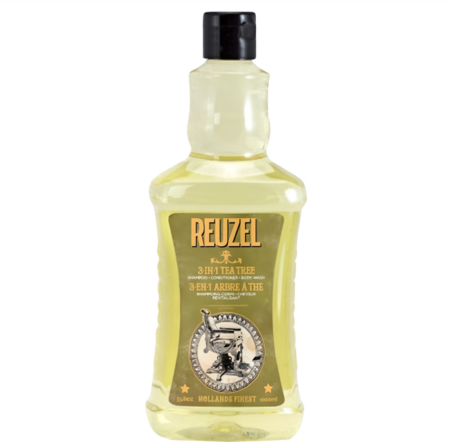 REUZEL 3合1茶樹全能全身洗潤保濕髮浴 - 1L, 1000ml, 1瓶