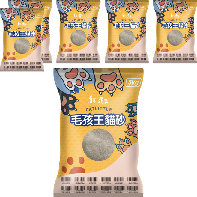 Pet Feed Shop 毛孩王 粗貓砂, 尤加利味, 5kg, 6包