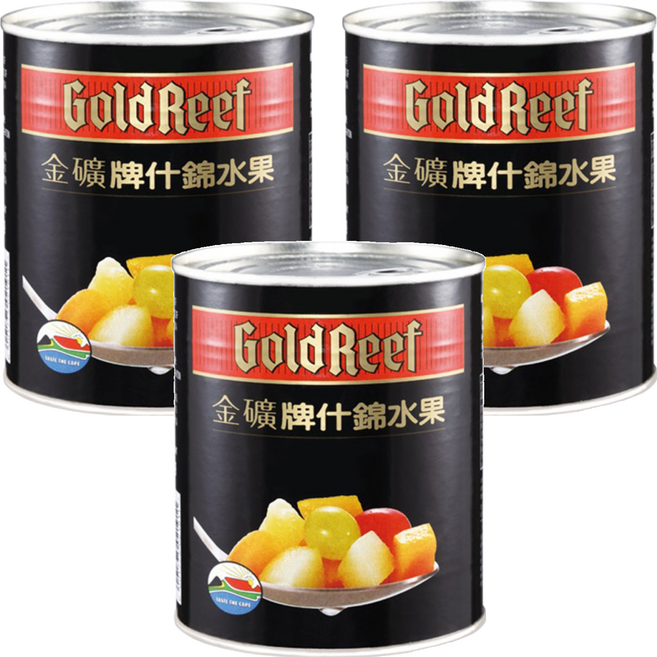 GoldReef 金礦 什錦水果, 825g, 3罐