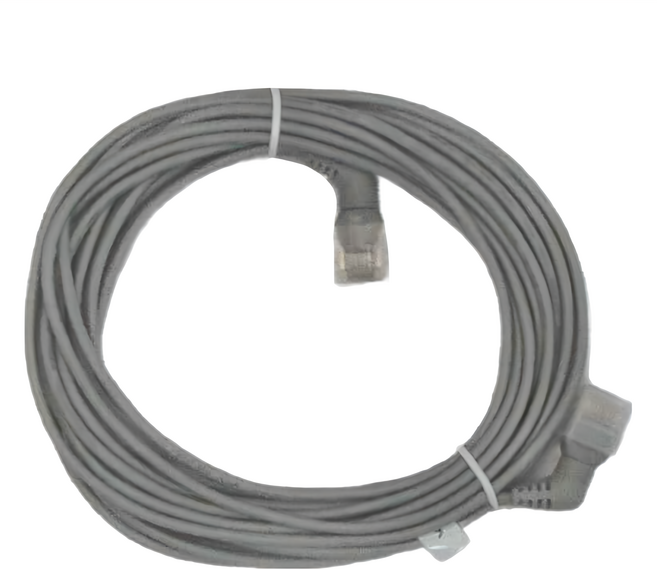 VEnTIOn 威迅 IBO系列 CAT6A 超六類雙彎頭可旋轉纖細高速網路線, 灰色, 1條, 5m