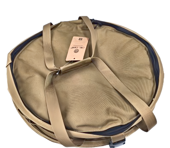 OWL CAMP 多用途伸縮桶 1000D 強力牛津布 直徑40cm高49cm, 沙色, 1層, 1個