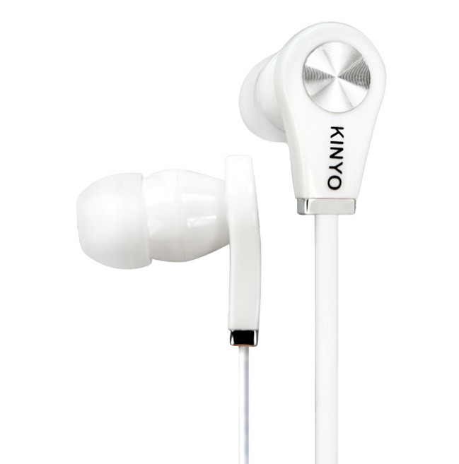 KINYO 時尚造型耳機, EMP50W, 白色, 1組